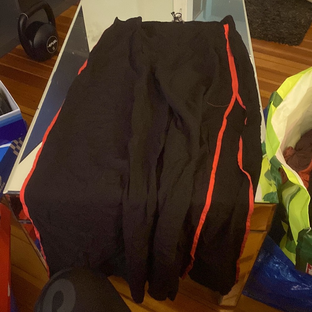 Black and red stripes